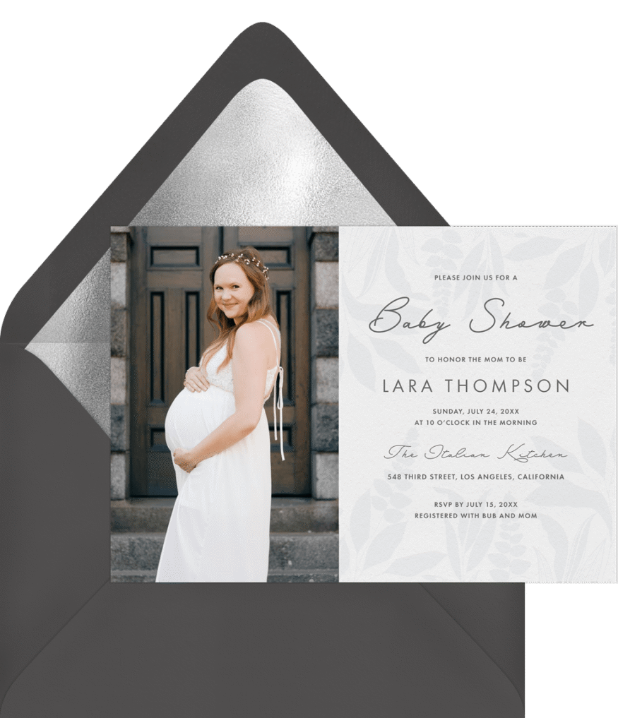 Greenvelope Soft Leaves Invitation