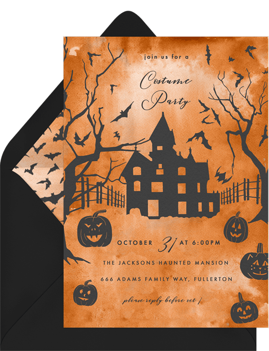 Spooky Mansion Invitation from Greenvelope