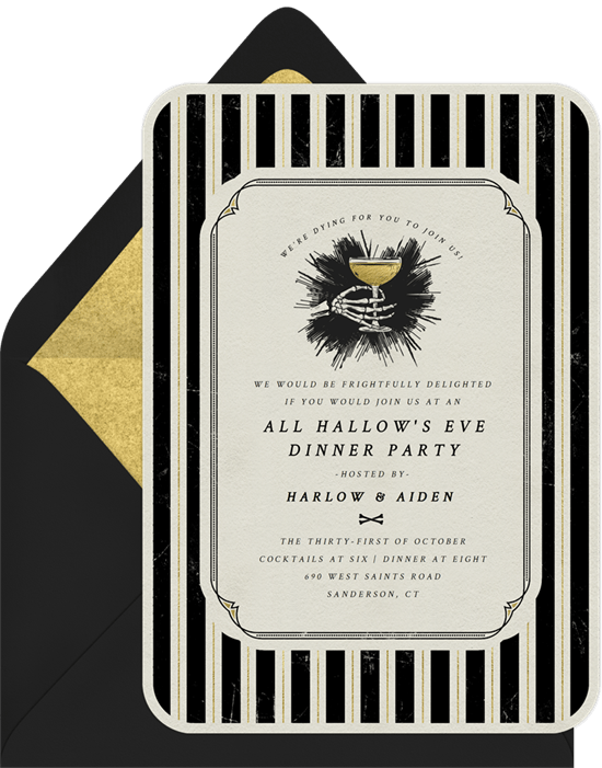 Spooky Stripes Invitation from Greenvelope