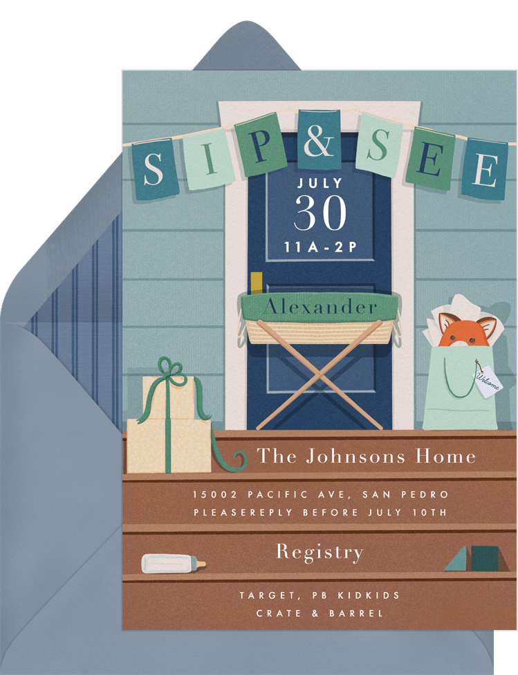 Greenvelope Sweet Front Porch Invitation