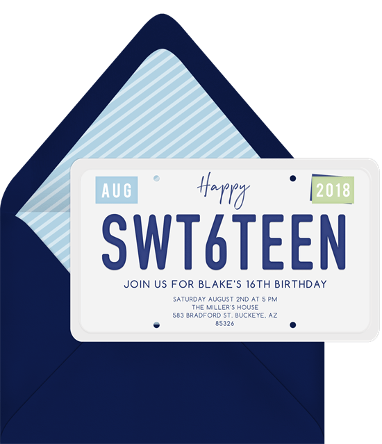 SWT6TEEN Invitation from Greenvelope