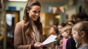 Words of gratitude for teachers: teacher receiving a letter from her student