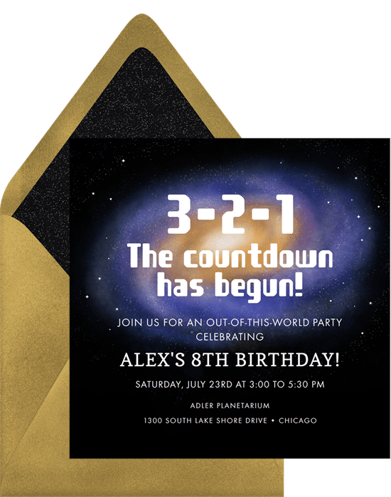 sleepover invitations: To Infinity And Beyond Invitation from Greenvelope