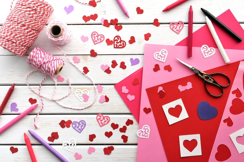 Valentine cards kids: valentine craft supplies