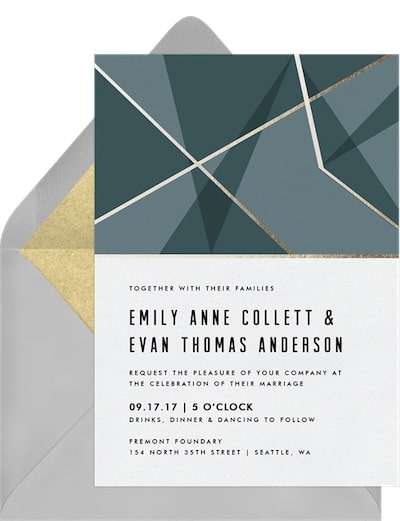 Wedding invitation card