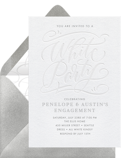 Fresh Inspiration for Your All-White Party - STATIONERS Fresh Inspiration for Your All-White Party - STATIONERS