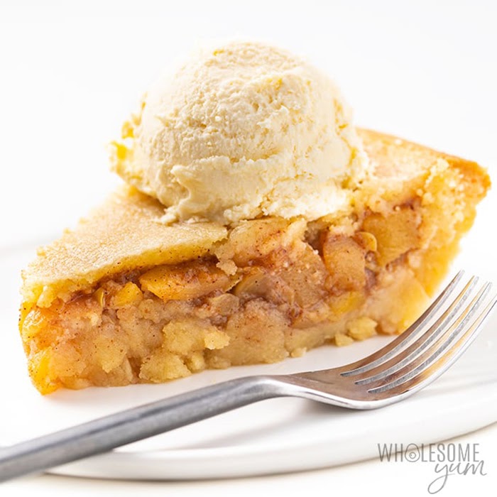 Non-traditional thanksgiving dinner ideas: Low-carb keto apple pie