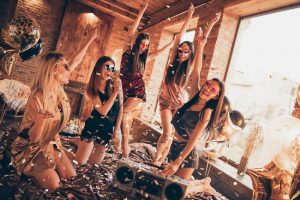 Women dancing at a party