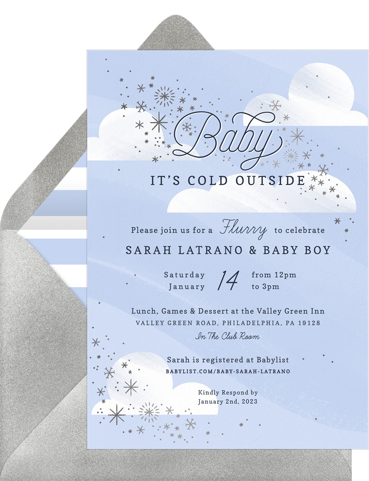 Baby It's Cold Outside Invitations