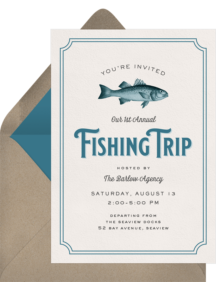 Fishing Trip Invitations