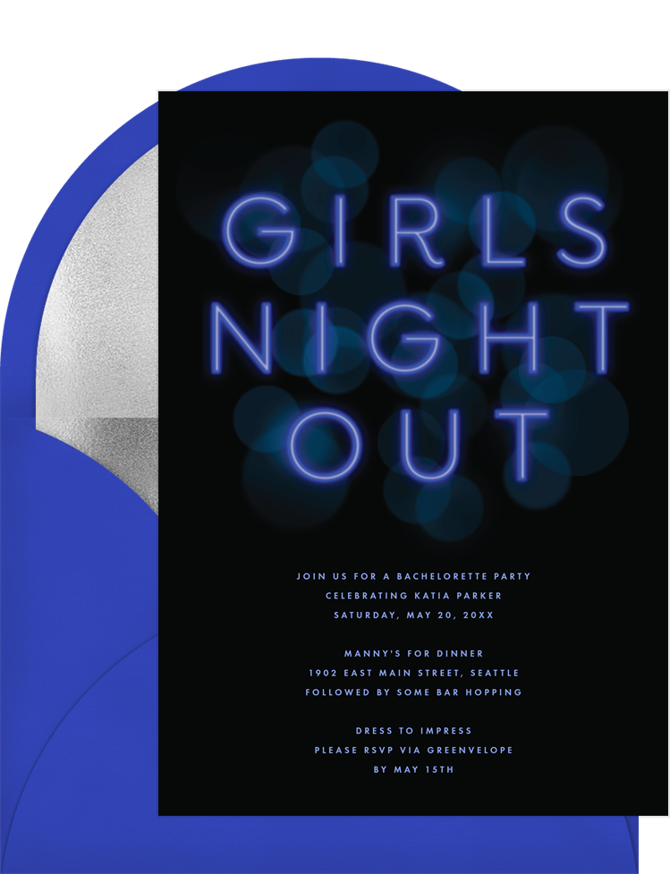 Girls Night Out Invitations Free Printable Free Girls Night Out