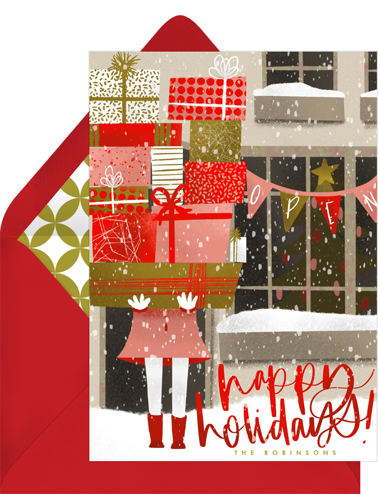 Holiday Shopper Cards