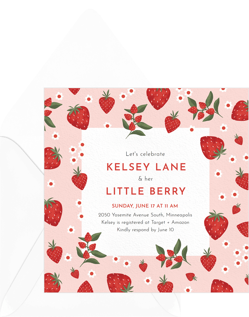17 Berry Sweet Baby Shower Ideas You'll Love / Summer Strawberry